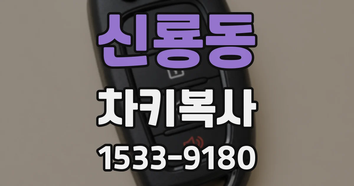 신룡동 차키복사