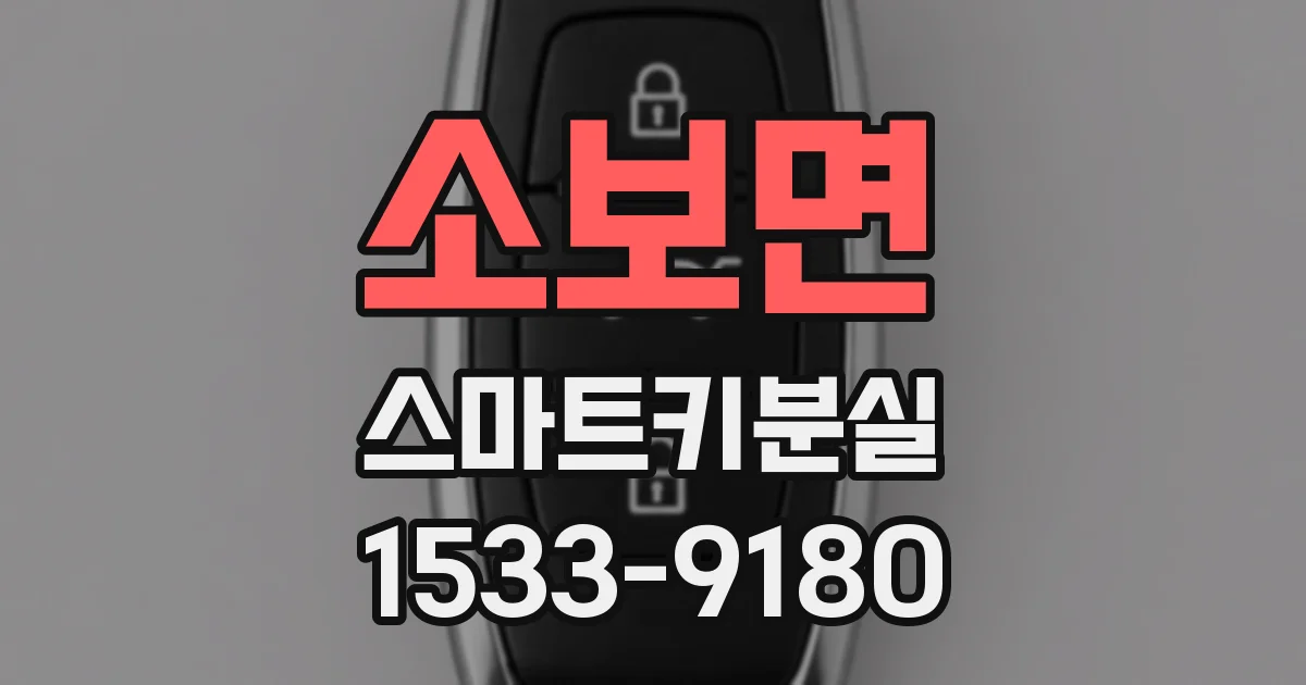 소보면 스마트키분실