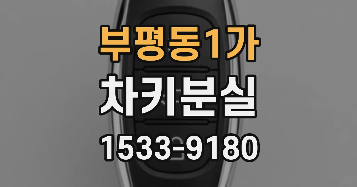 부평동1가 차키분실