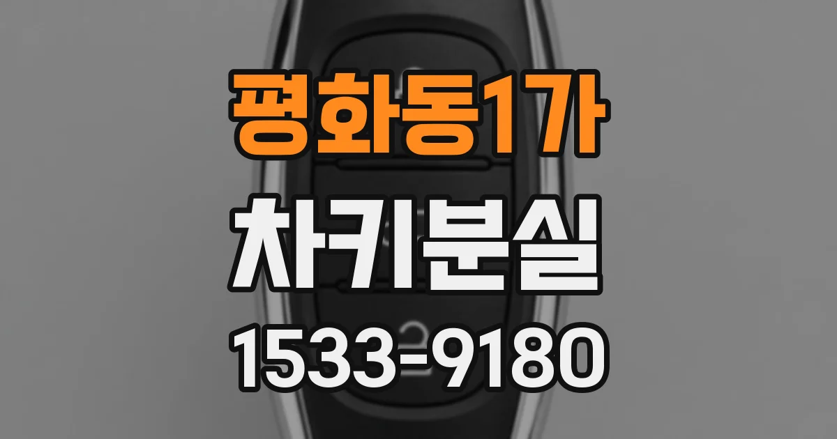 평화동1가 차키분실