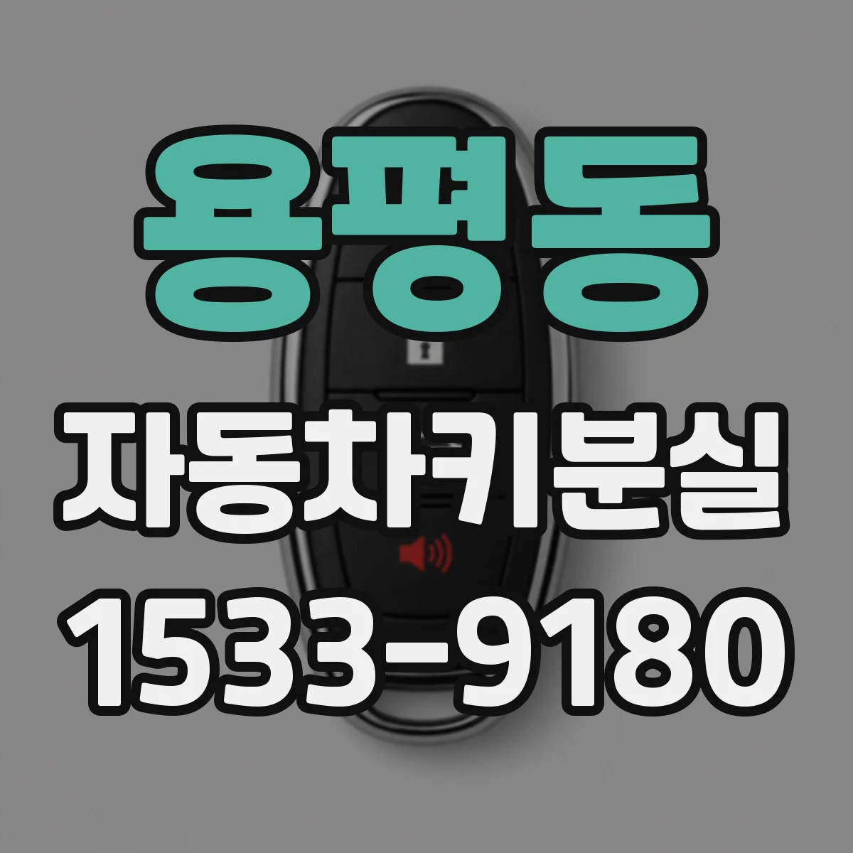 용평동 자동차키분실