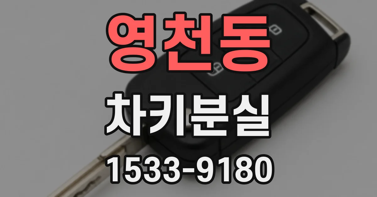 영천동 차키분실