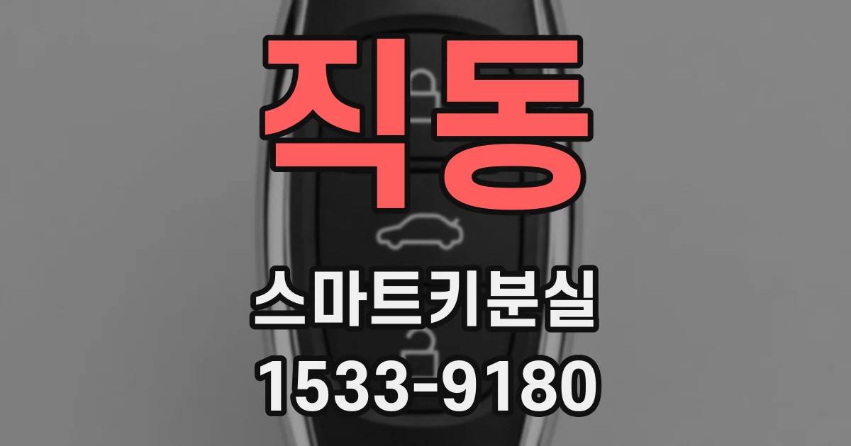 직동 스마트키분실