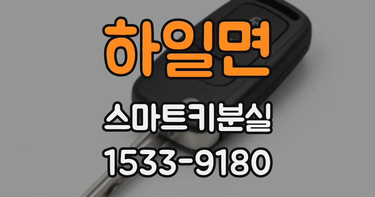 하일면 스마트키분실