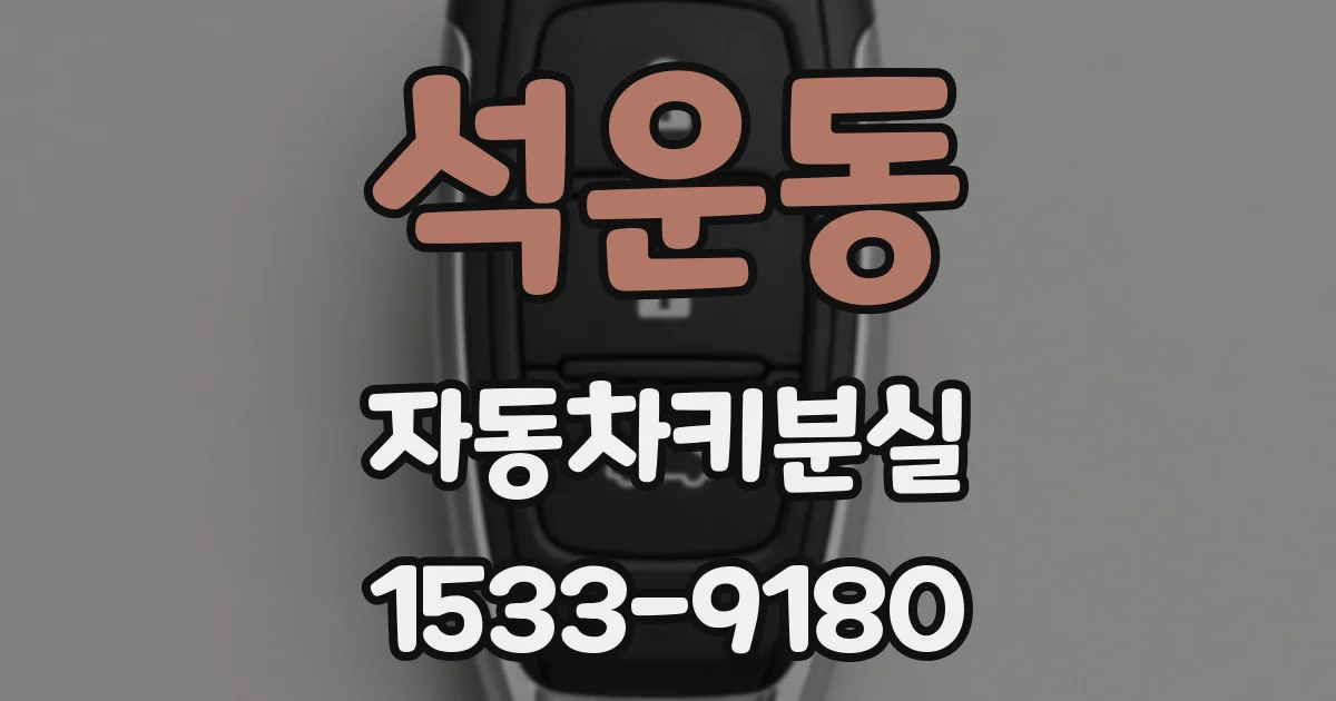 석운동 자동차키분실