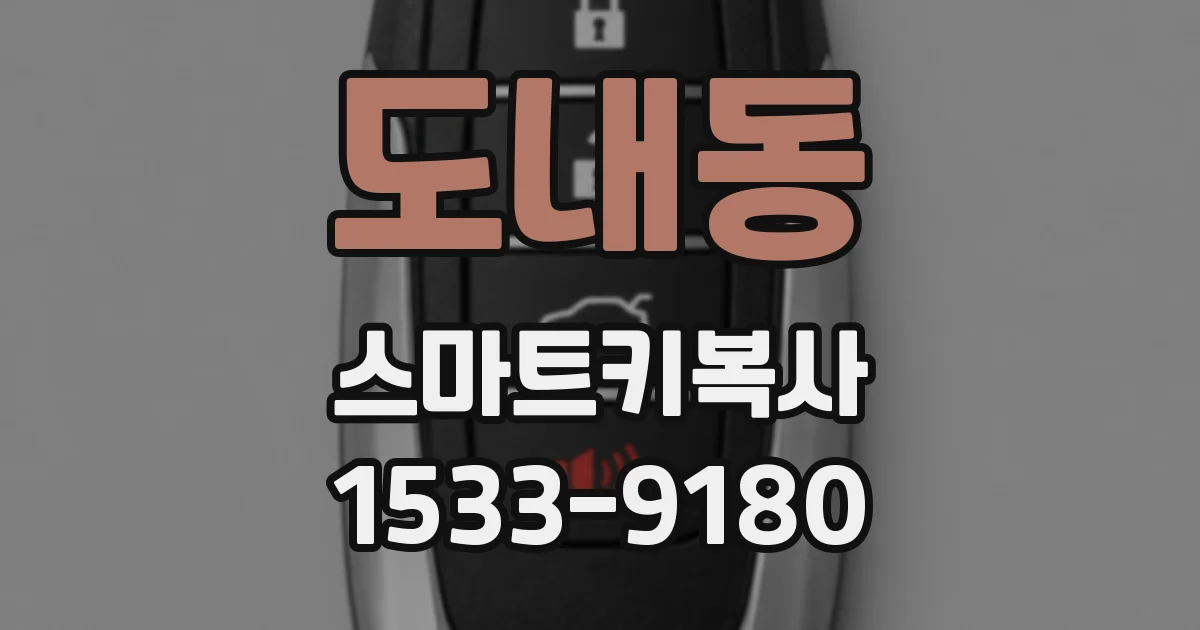 도내동 스마트키복사
