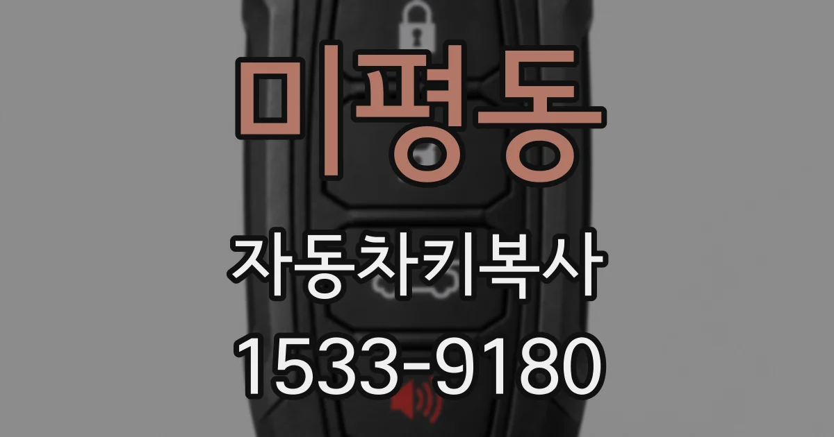 미평동 자동차키복사