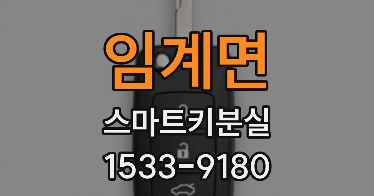 임계면 스마트키분실
