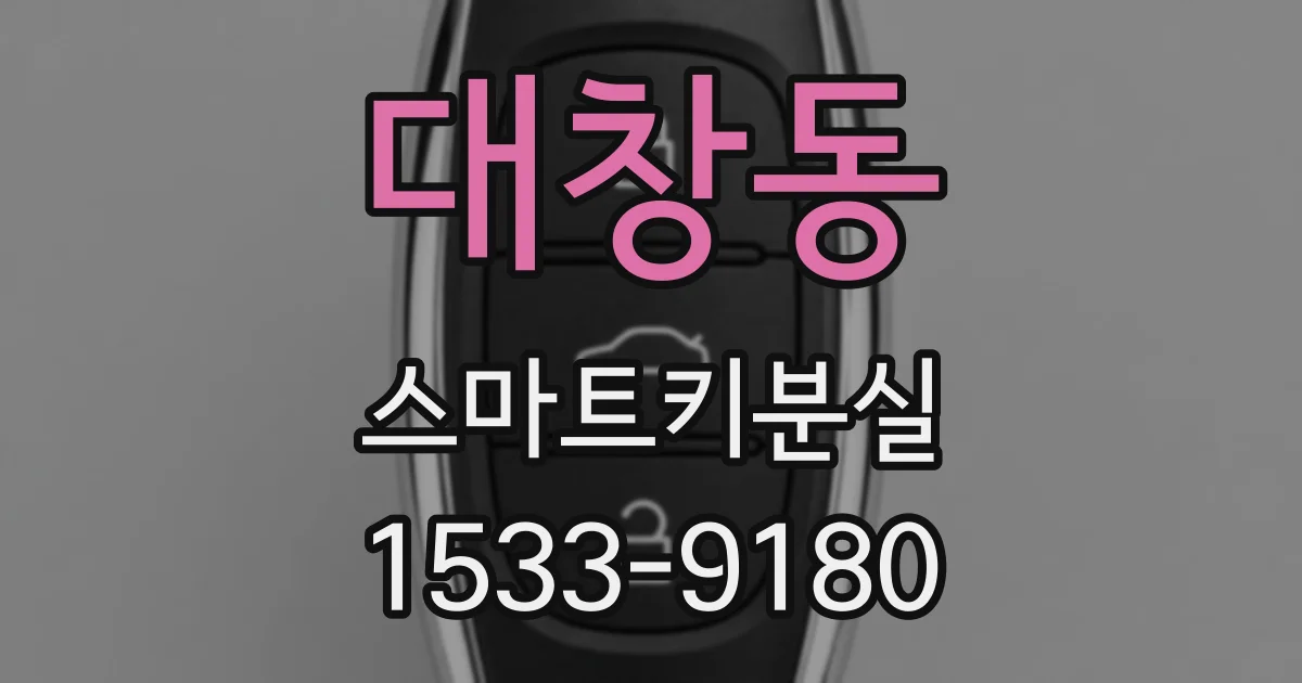 대창동 스마트키분실
