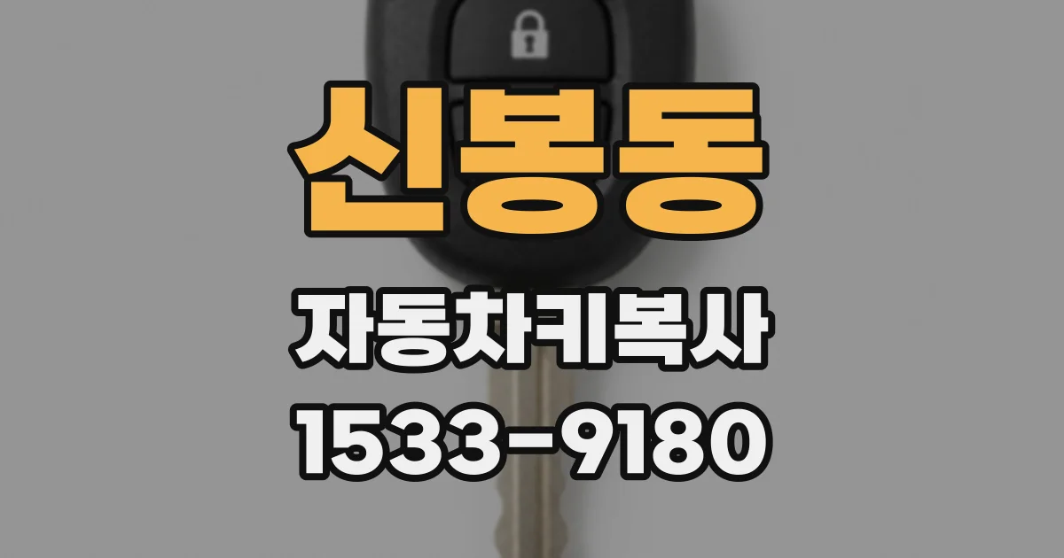 신봉동 자동차키복사
