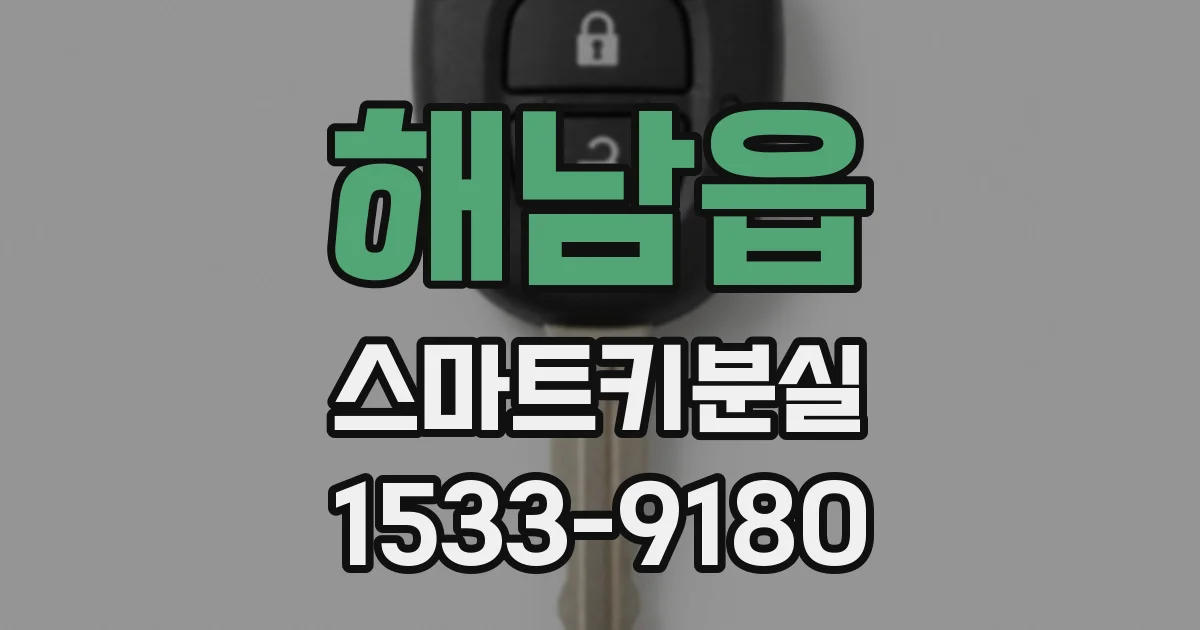 해남읍 스마트키분실