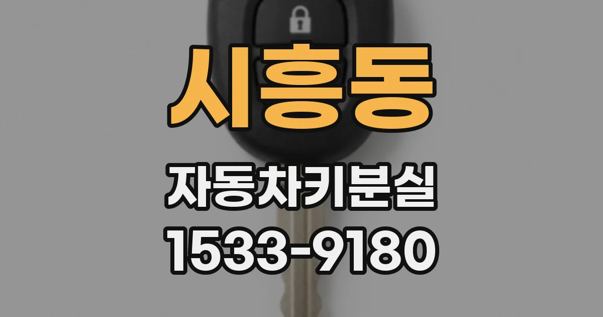 시흥동 자동차키분실
