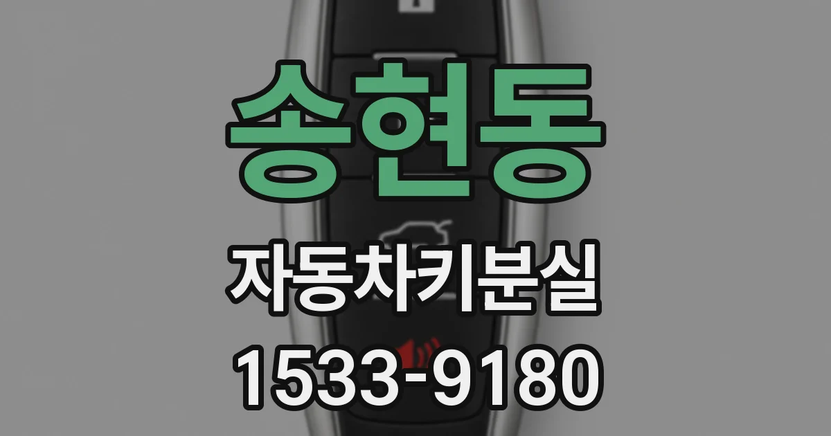 송현동 자동차키분실