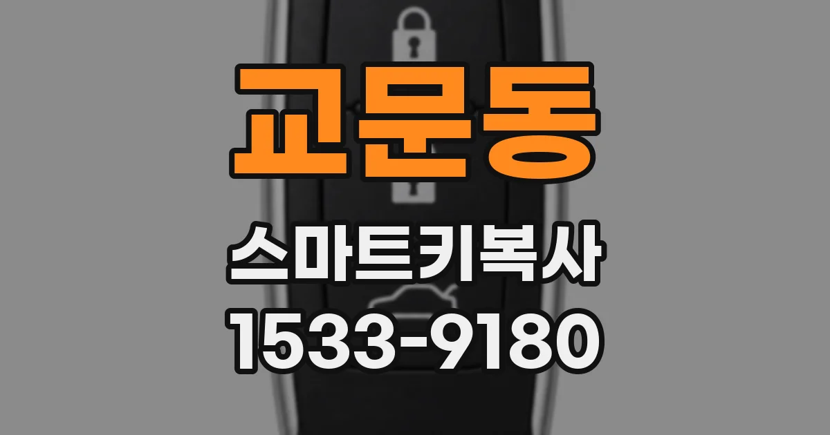 교문동 스마트키복사