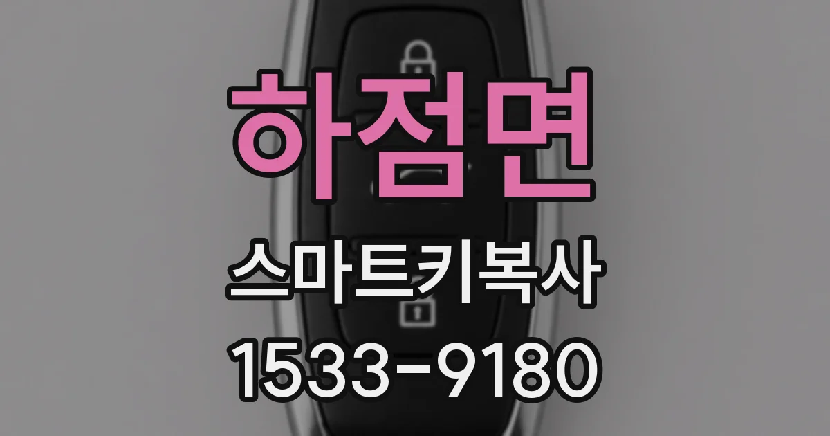 하점면 스마트키복사