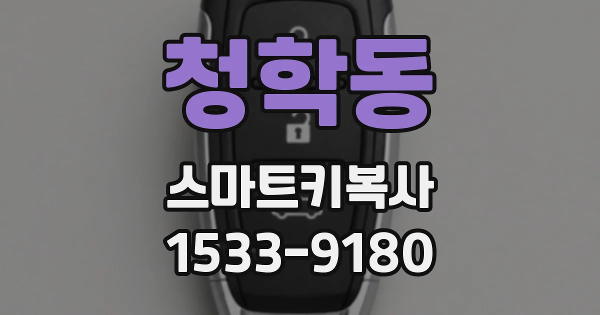 청학동 스마트키복사