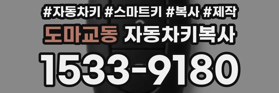 도마교동 자동차키복사