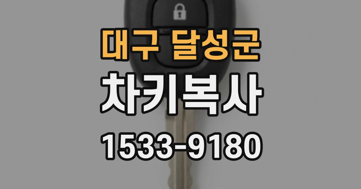 대구 달성군 차키복사