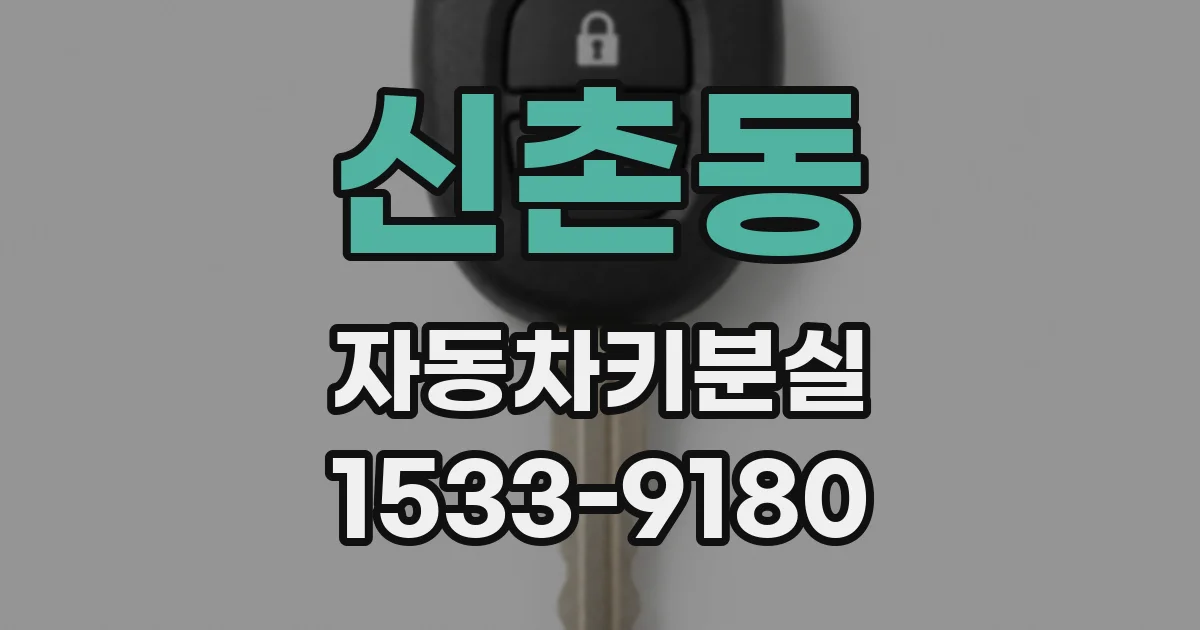 신촌동 자동차키분실