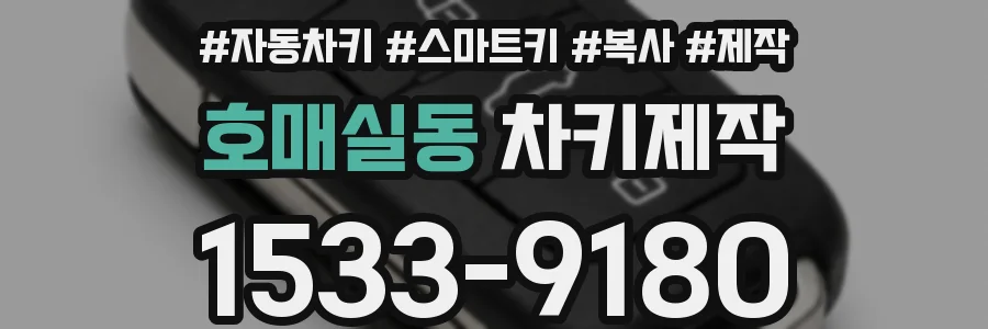 호매실동 차키제작