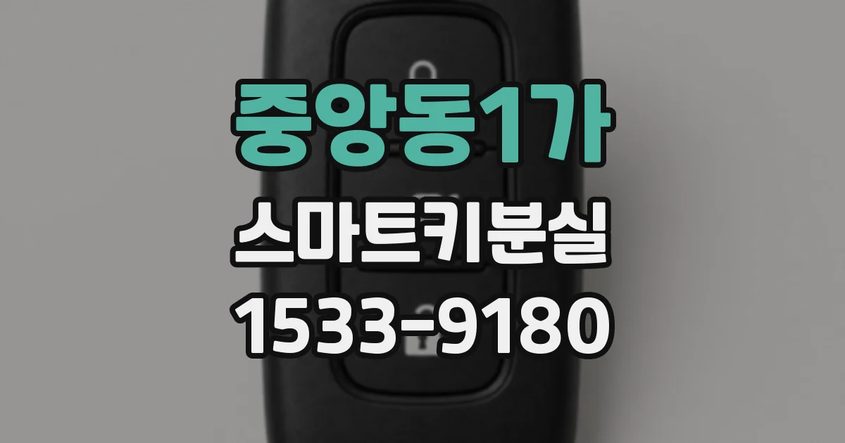 중앙동1가 스마트키분실