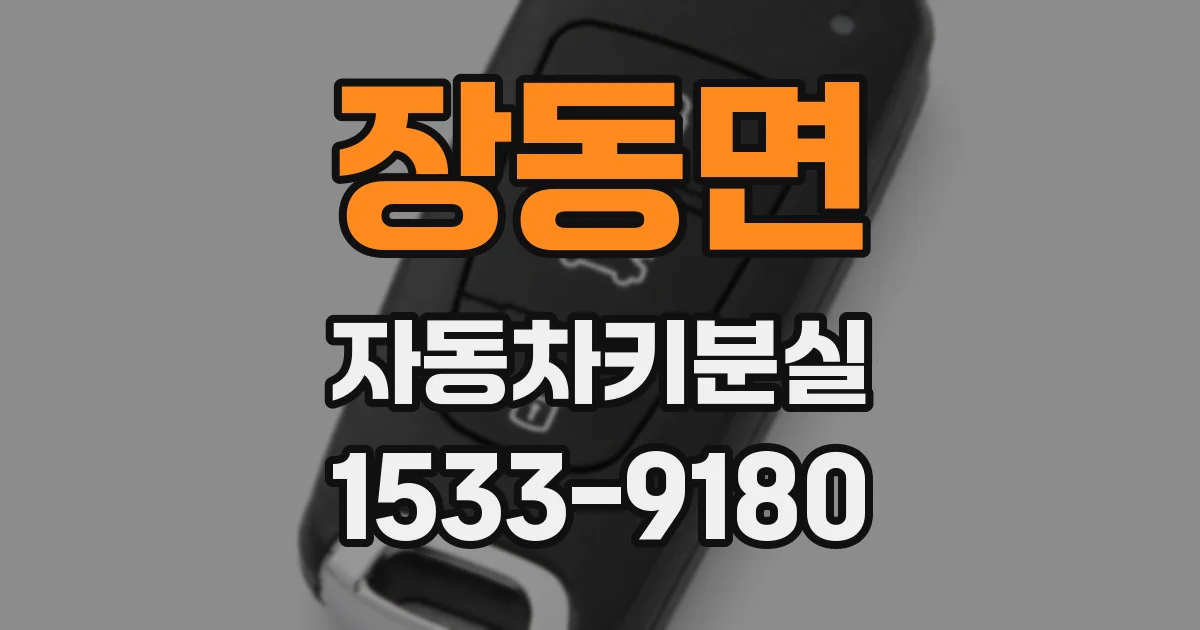 장동면 자동차키분실