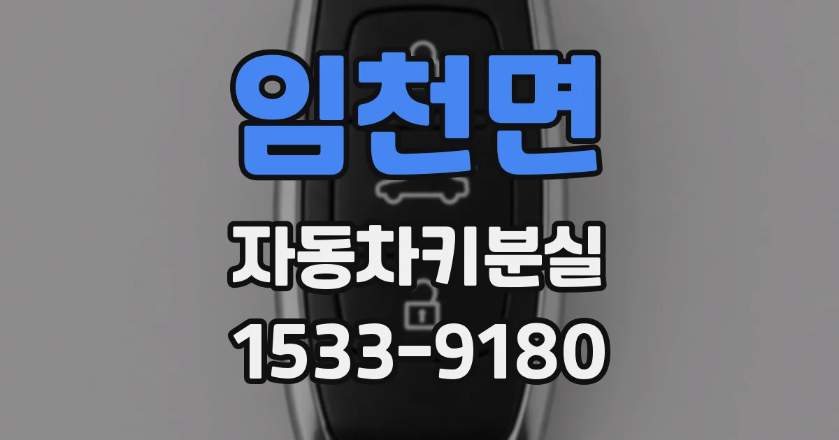 임천면 자동차키분실