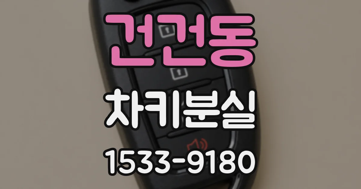 건건동 차키분실