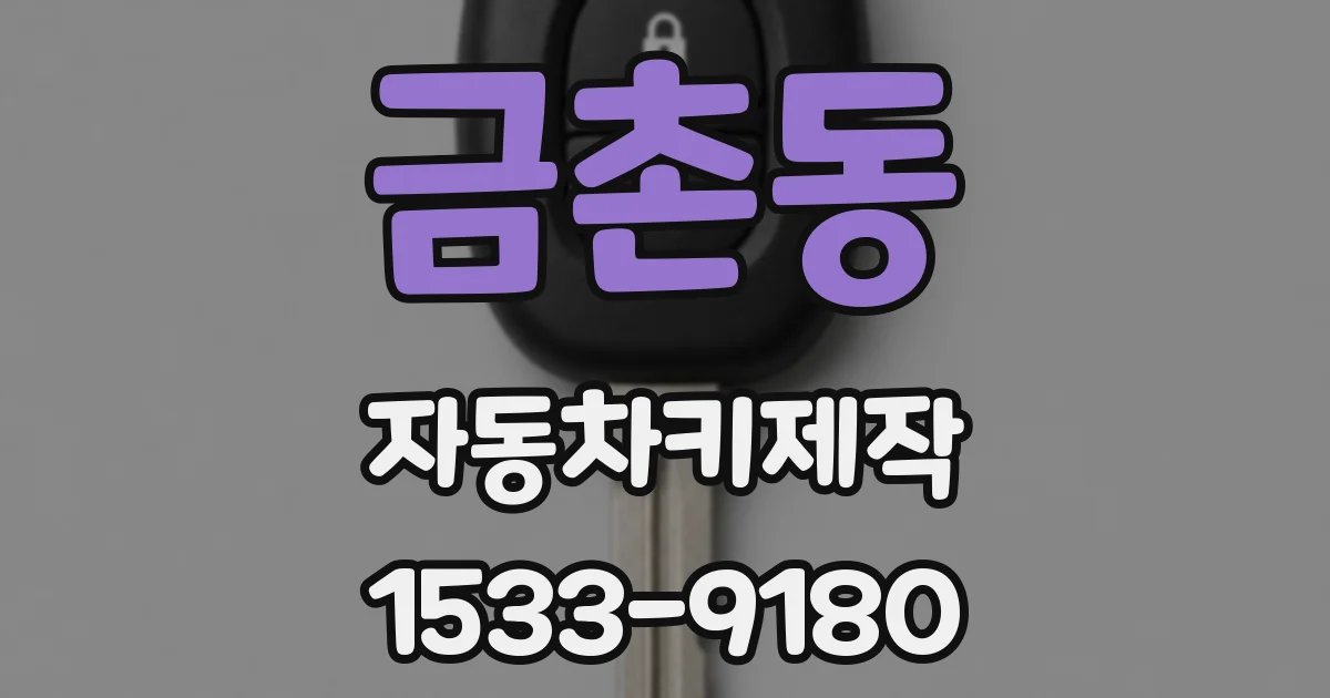 금촌동 자동차키제작