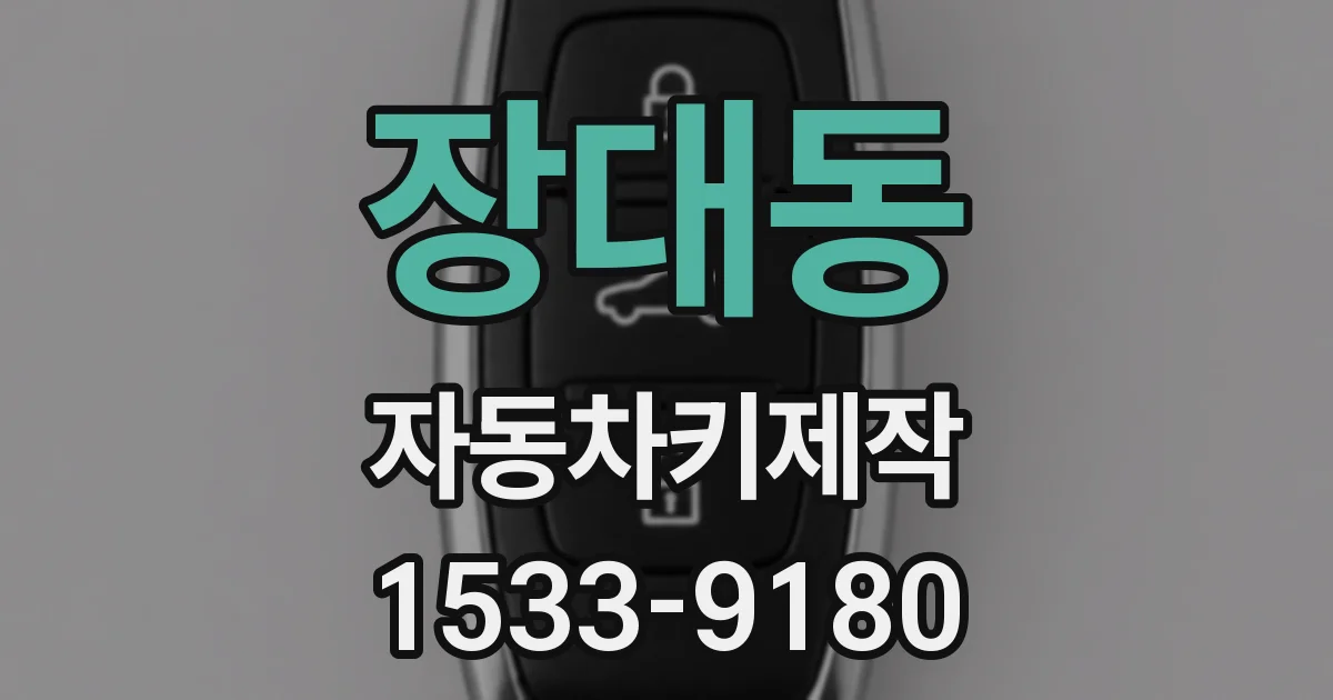 장대동 자동차키제작
