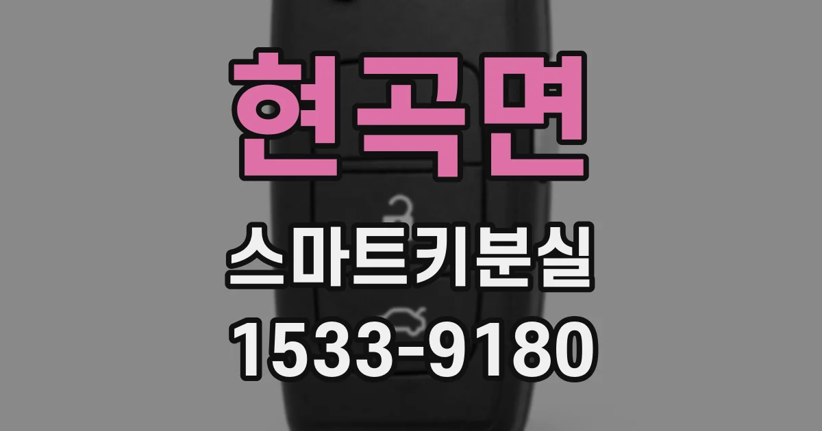 현곡면 스마트키분실