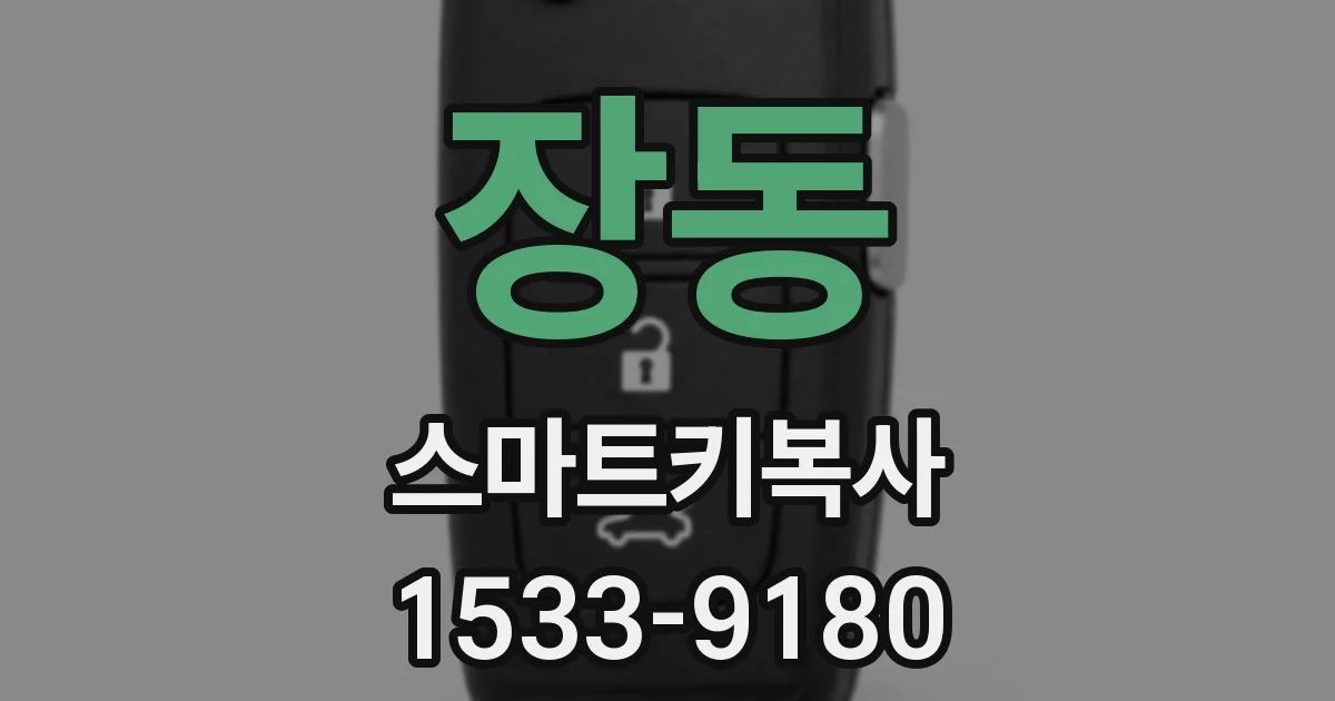 장동 스마트키복사