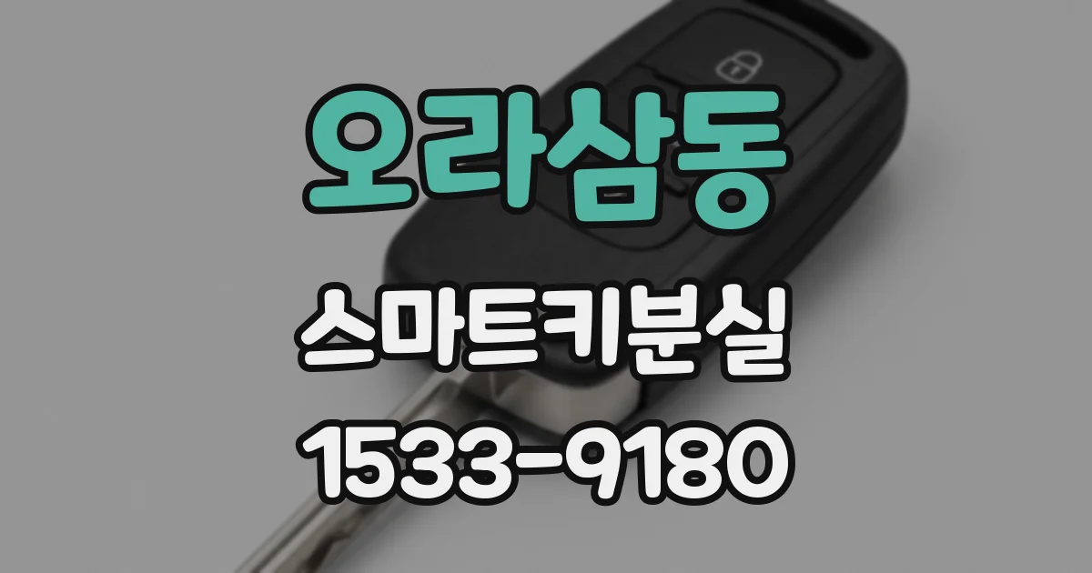 오라삼동 스마트키분실
