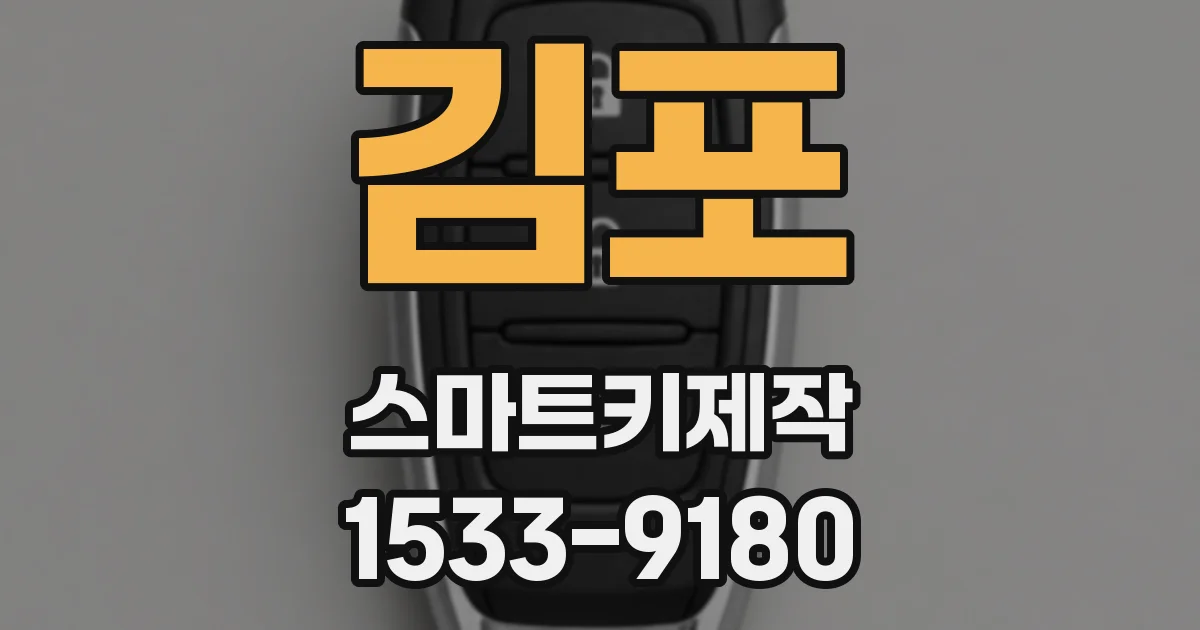 김포 스마트키제작