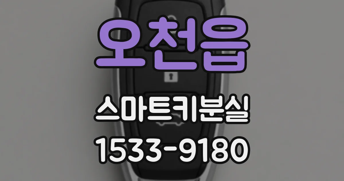 오천읍 스마트키분실