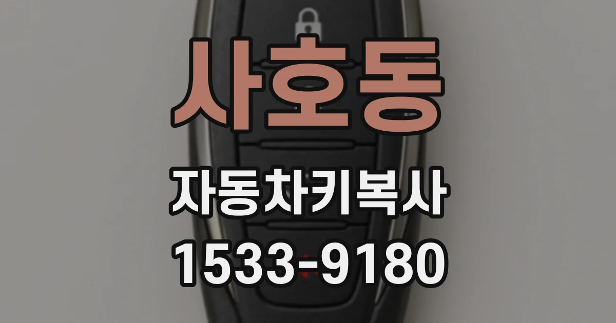 사호동 자동차키복사