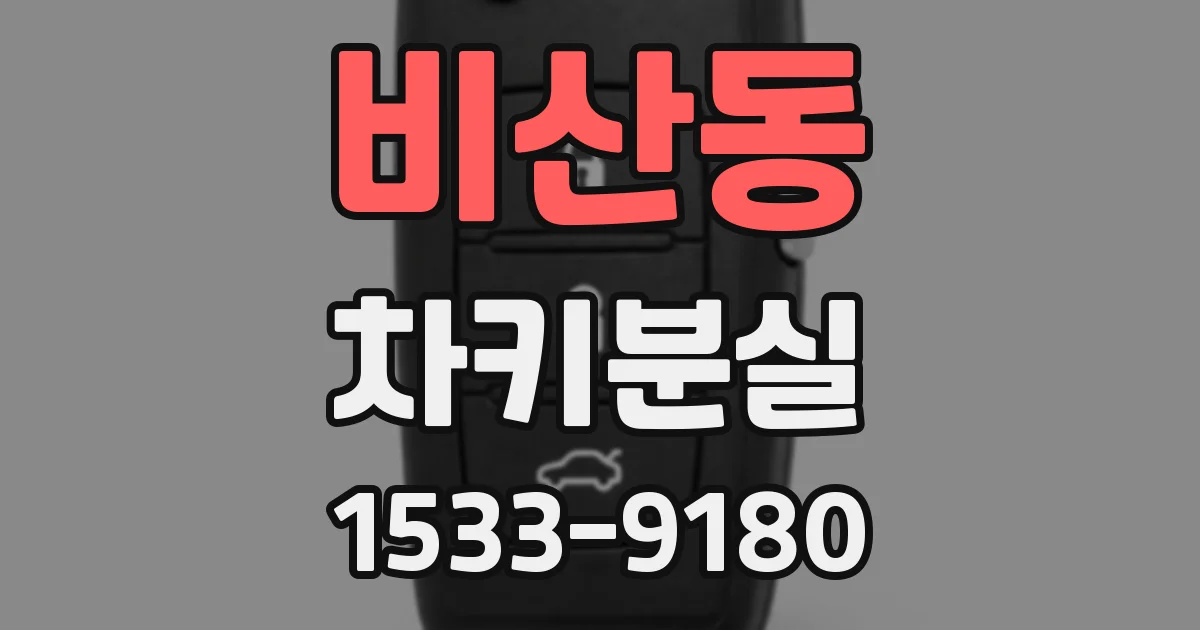 비산동 차키분실