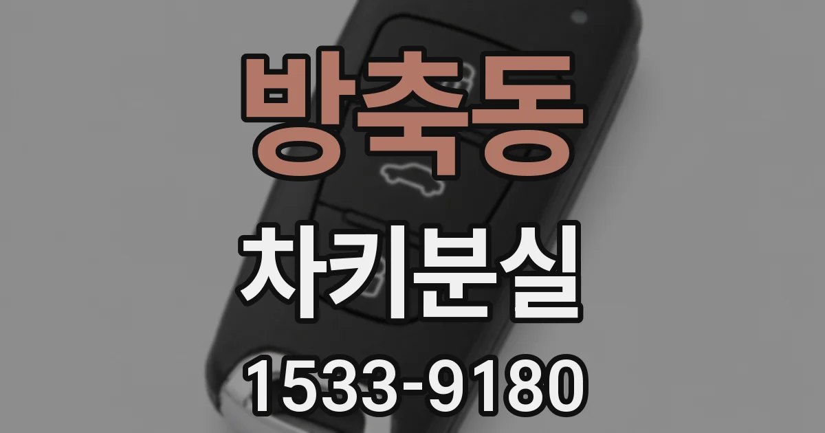 방축동 차키분실
