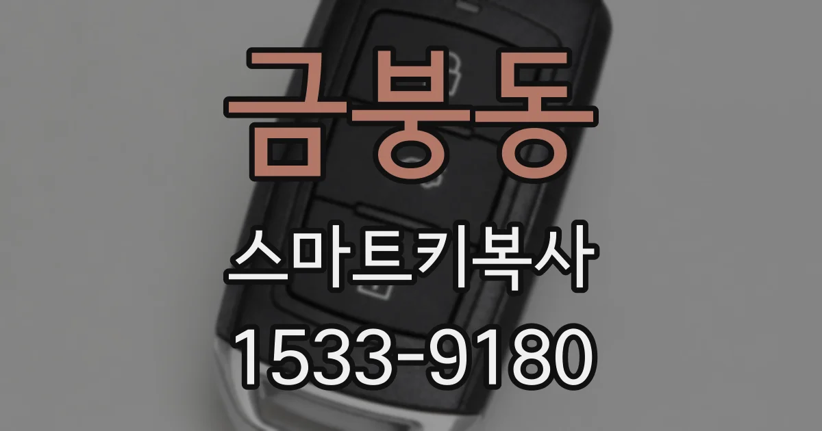 금붕동 스마트키복사