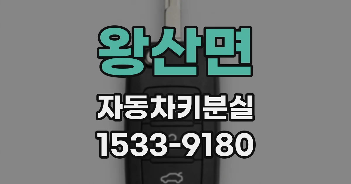 왕산면 자동차키분실