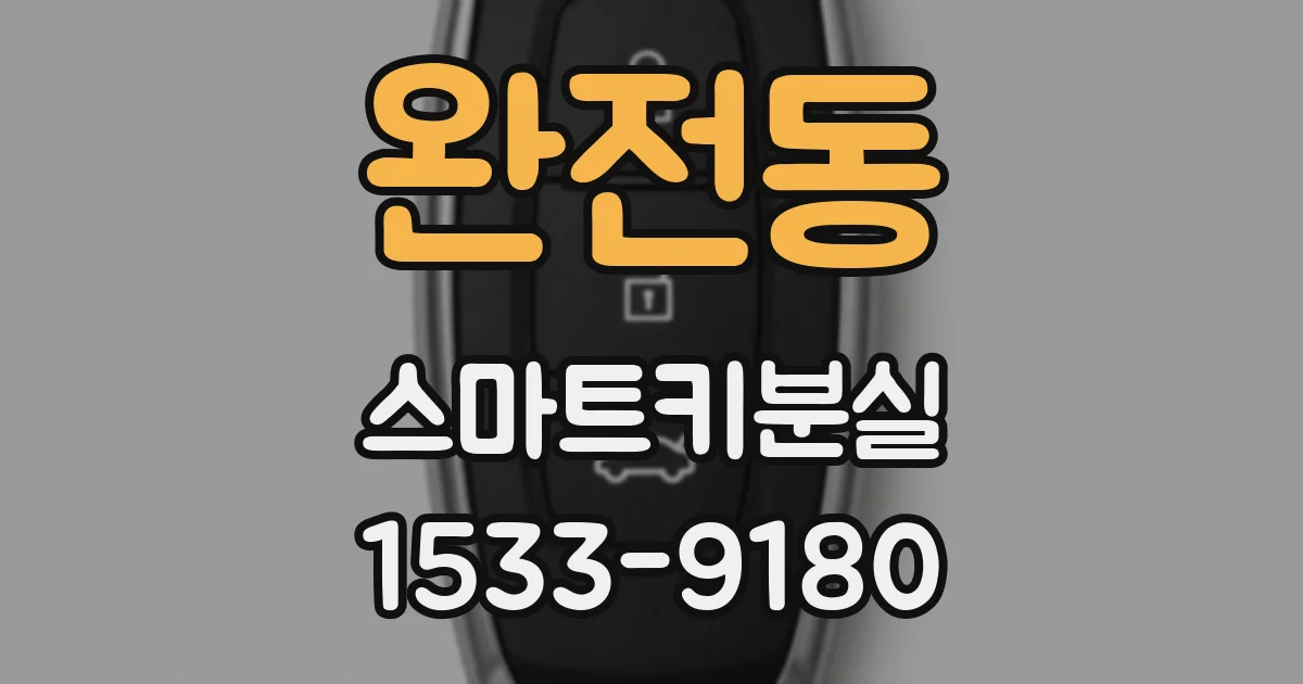 완전동 스마트키분실