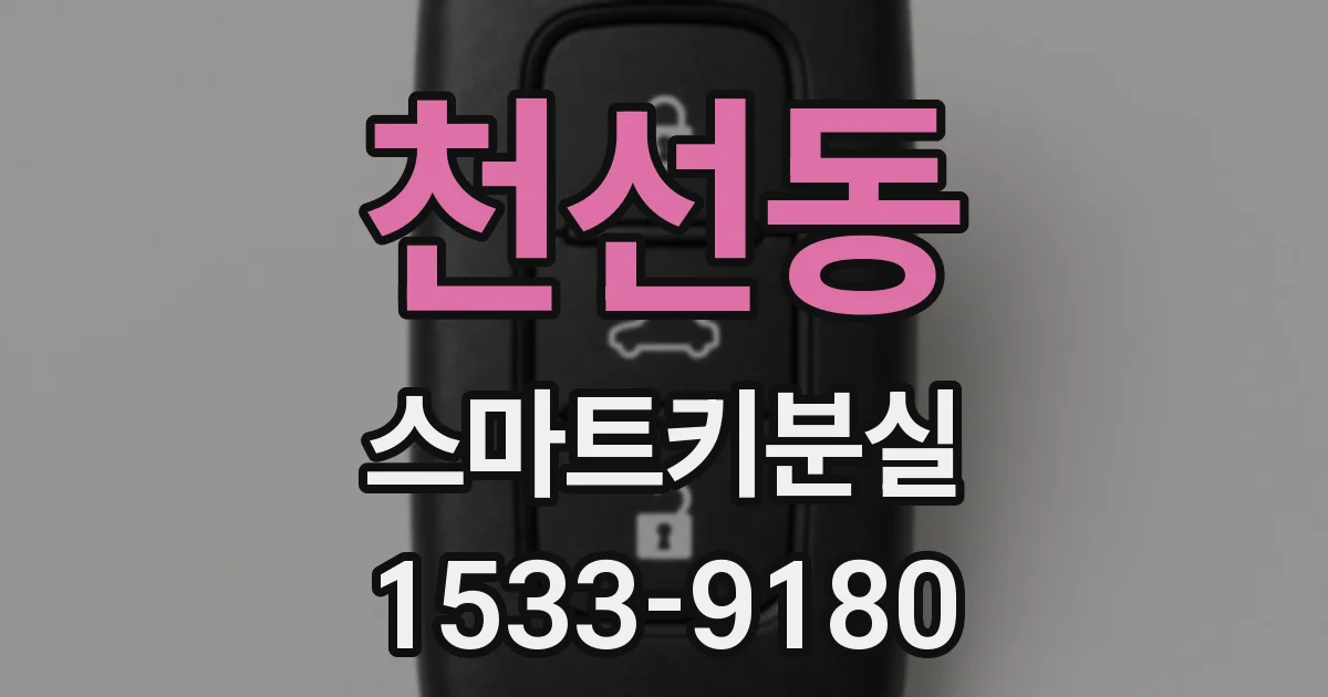 천선동 스마트키분실