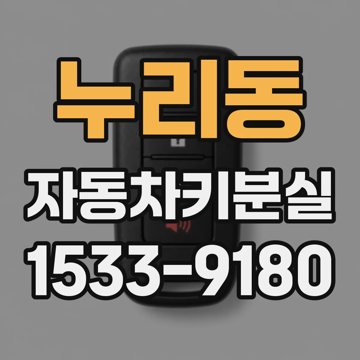 누리동 자동차키분실