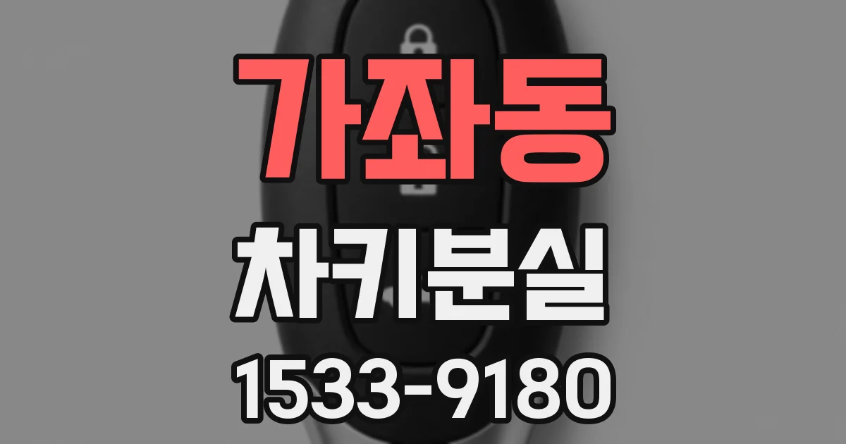 가좌동 차키분실