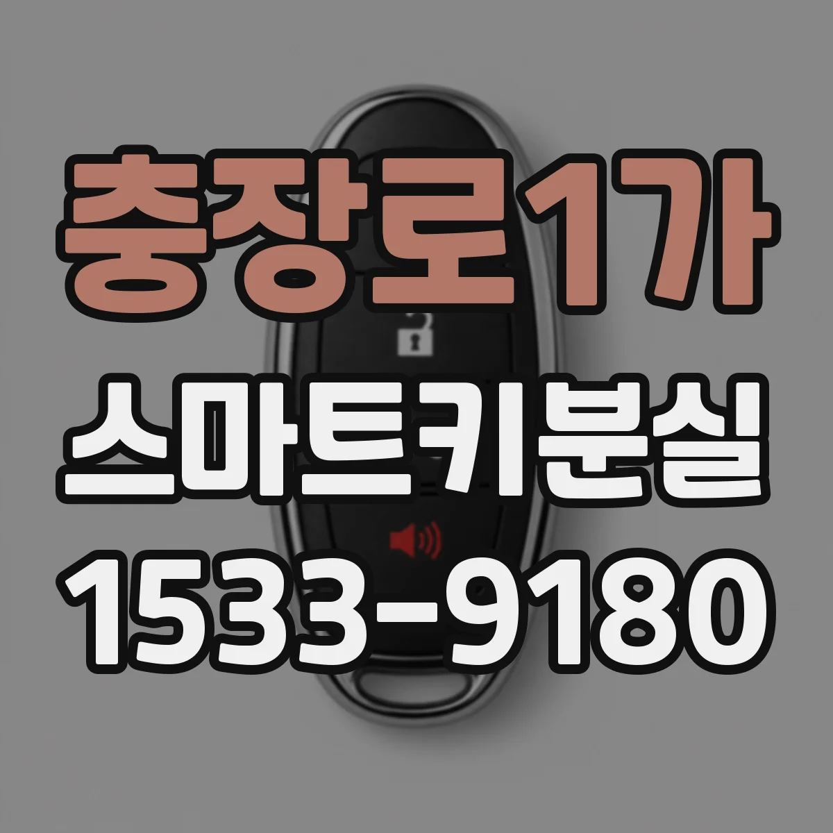 충장로1가 스마트키분실