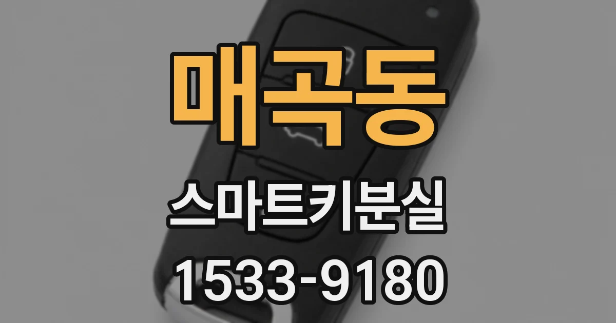 매곡동 스마트키분실