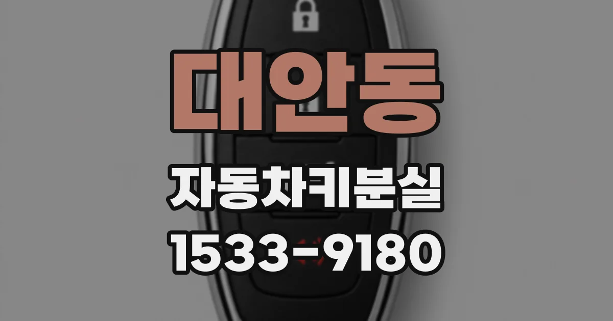 대안동 자동차키분실