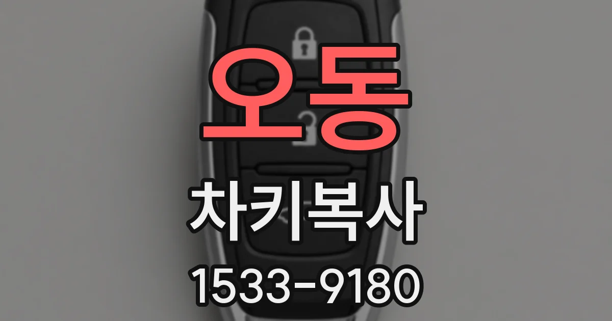오동 차키복사
