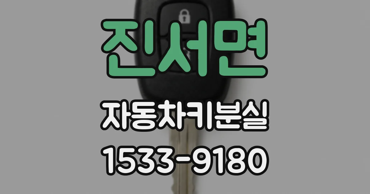 진서면 자동차키분실