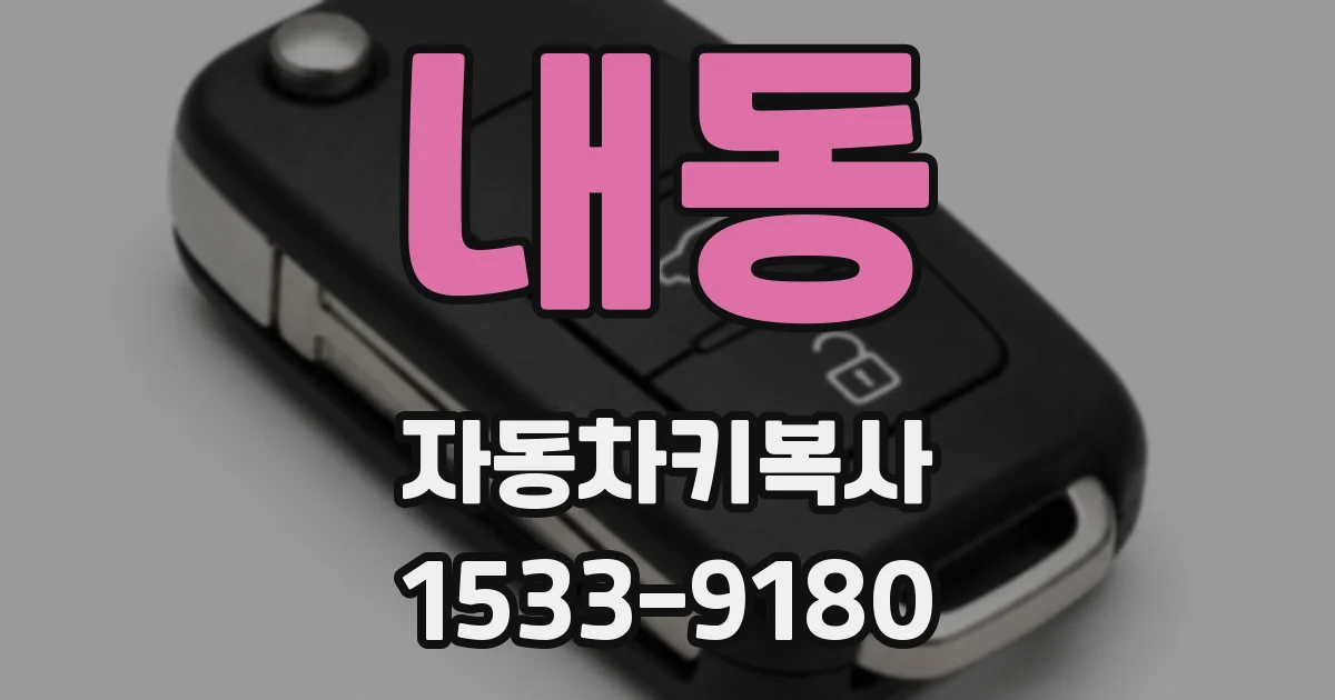 내동 자동차키복사